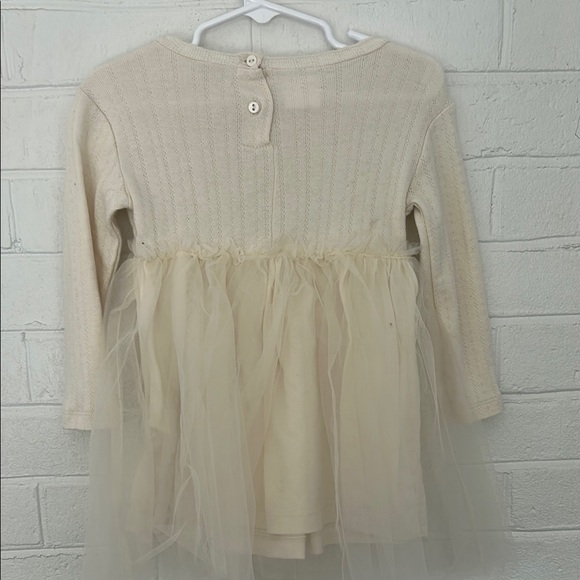 Zara Girls Pointelle Tulle Dress, size 2T - Picture 3 of 4